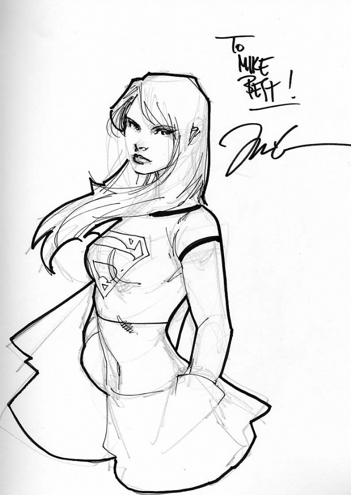 Super-girl-Drawing-by-JIM-LEE-artist-draw-the-female-superhero