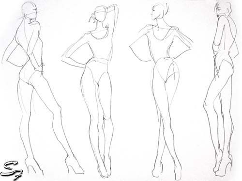 Free fashion design sketch templates