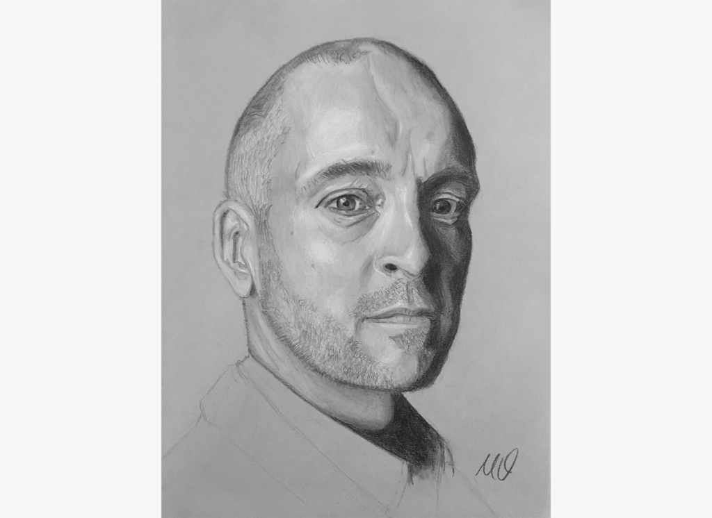 Glowing Pencil Shade Drawing - Portrait Drawing - Joshua Nava Arts