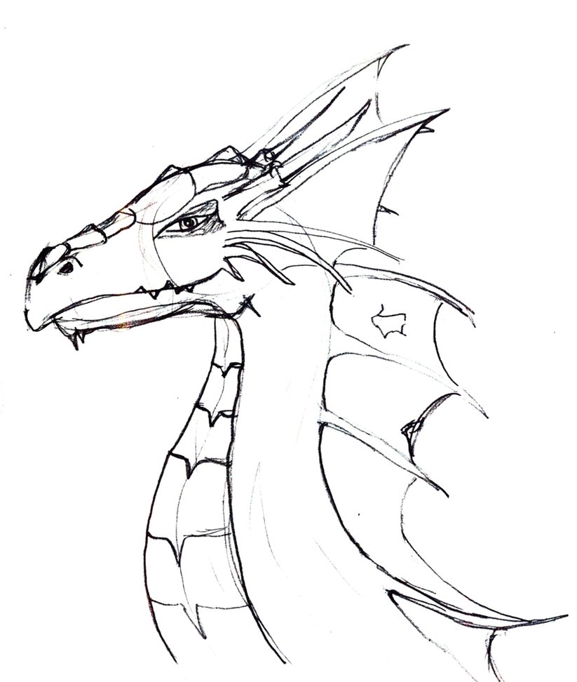 How To Draw A Dragon S Head Online Drawing Lessons