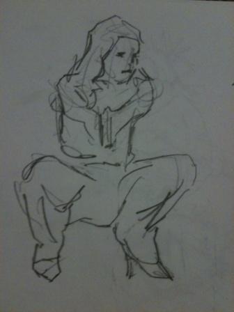 figure drawing example - how to draw a woman (1)