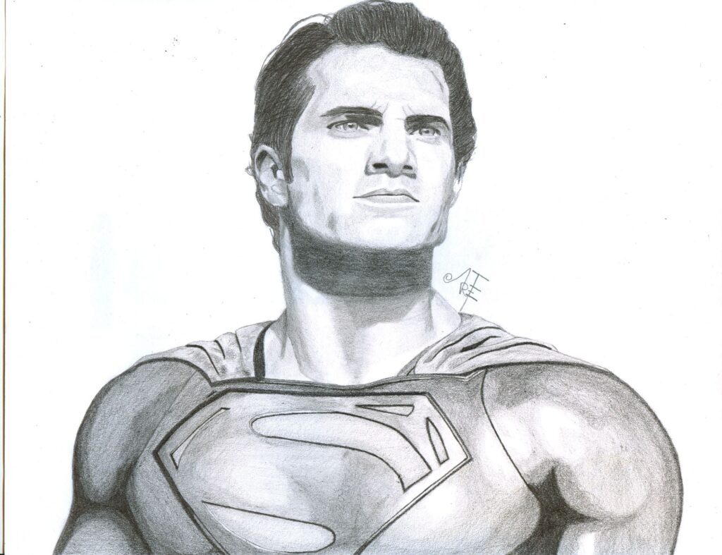 draw-superman-pencil-sketch-example